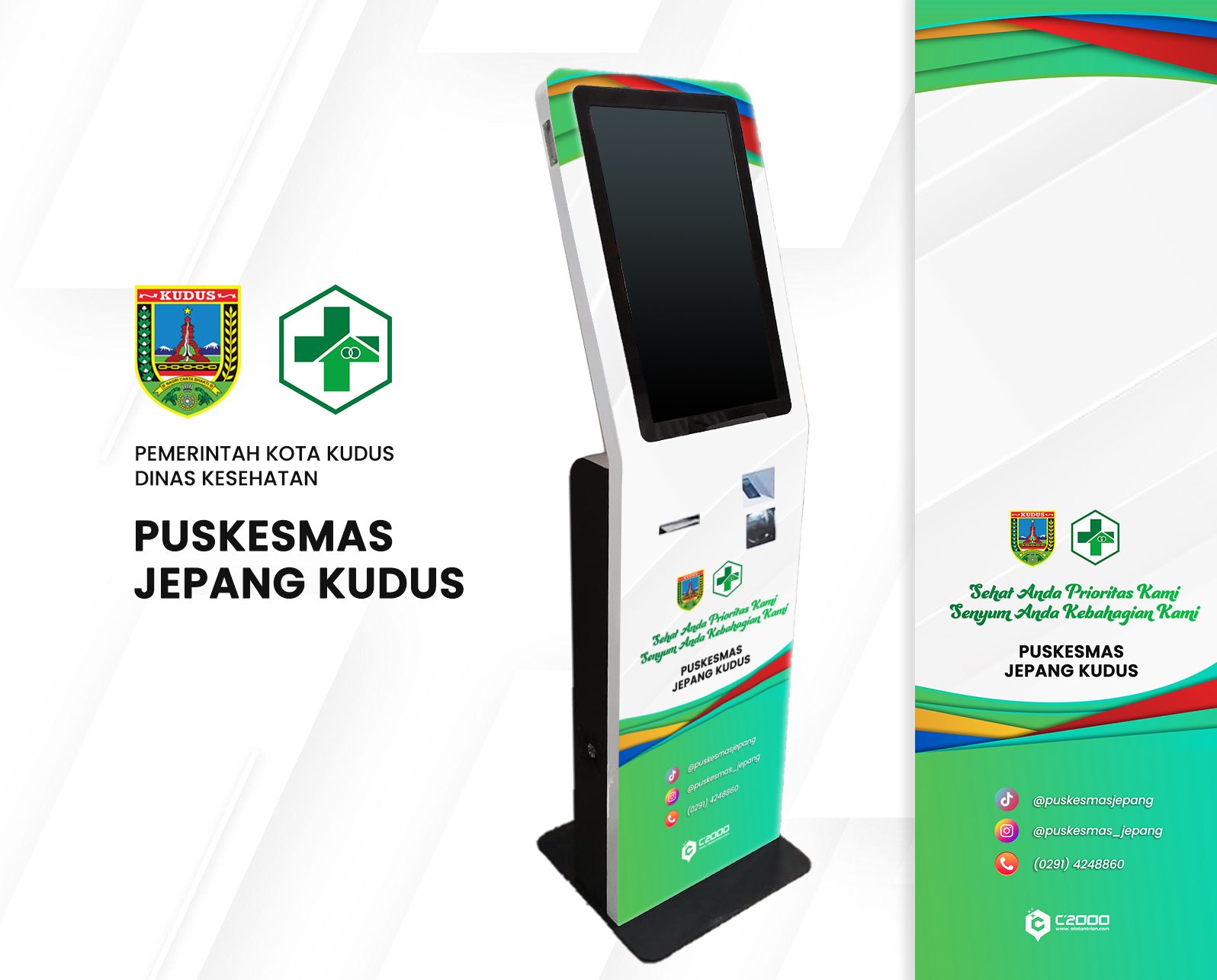 Mockup Desain KiosK Puskesmas Jepang Kudus (Alt Design)